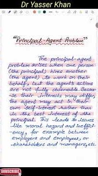 Principal Agent Problem | Understanding Principal Agent Problem | Moral Hazzard | Microeconomics