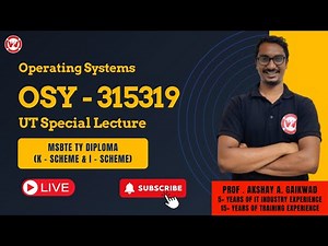 UT Special | OSY - Operating Systems | TY DIPLOMA - CO/IF/AIML BRANCH | K-Scheme & I-Scheme 💻🚀