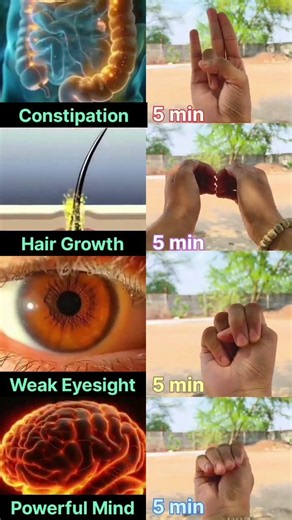 5 Minute Yoga Mudras That Can Transform Your Health 🤯 | Digestion, Hair Growth, Eyesight & Stress 💯✅