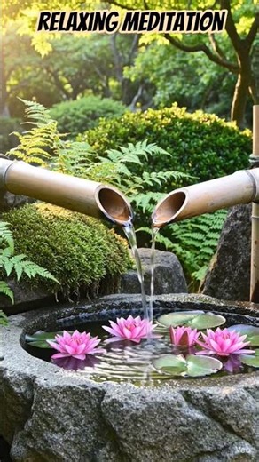 Peaceful Water Fountain Relaxing Video
