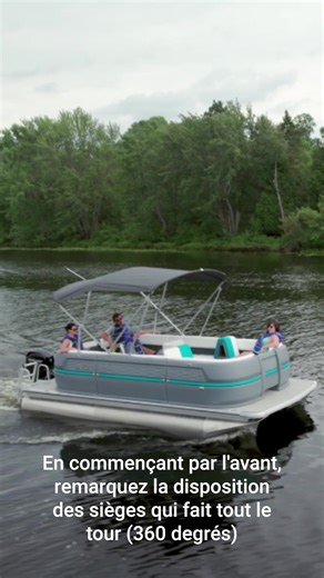 Meet the 2026 19 Halo 360 Glacier Edition! With our 19 Halo 360 layout, you get a Sport Low Back Chair, and full 360 wrap-around seating with storage underneath every one of the seats! With features like our Removable Backrest, a standard Full Bimini Top, 2 Portable JBL Flip 6 Speakers, a modern helm with a Wireless Phone Charger, and all your gauges and switches! Contact your local Legend dealer, or visit our website for more information. Découvrez le 19 Halo 360 Édition Glacier 2026! Avec notr