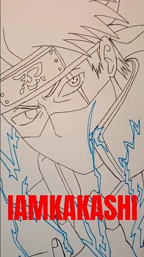 How to Draw Kakashi Hatake | Easy Sketch Outline | Naruto Drawing Tutorial (Step by Step)