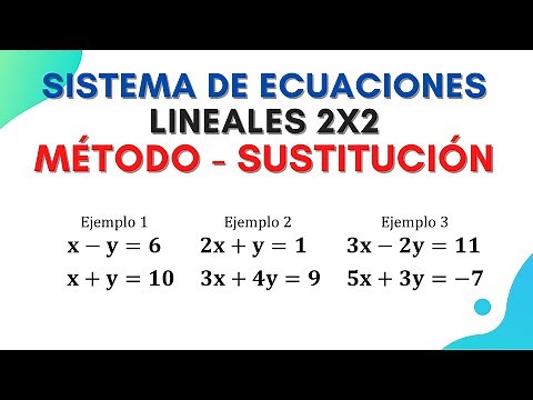 Sistema de ecuaciones lineales 2x2 | Método de SUSTITUCIÓN | Súper fácil | Paso a paso