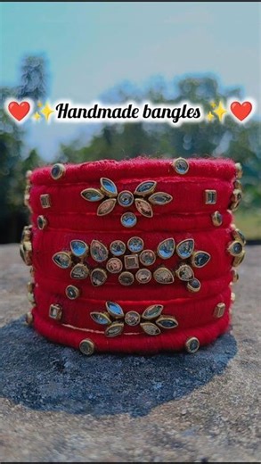 How to make Thread Bangles (part -1) ✨ Handmade Bangles ✨DIY Bangles for Wadding & Festival #diy