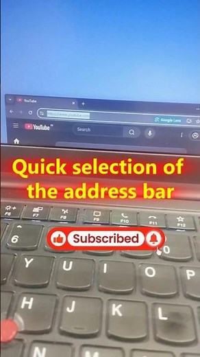 quick selection of the address bar #shorts #browser