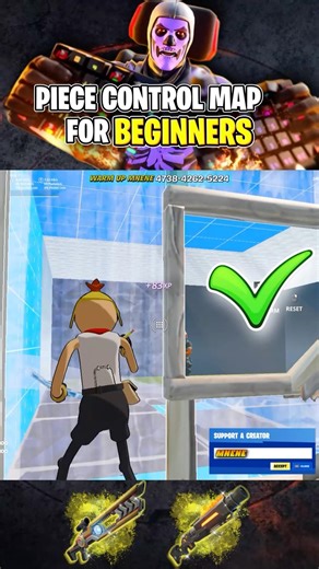 ✅PIECE CONTROL MAP FOR BEGINNERS✍️🚸 #fortnitepractice #fortnitemap #fortnitebeginner