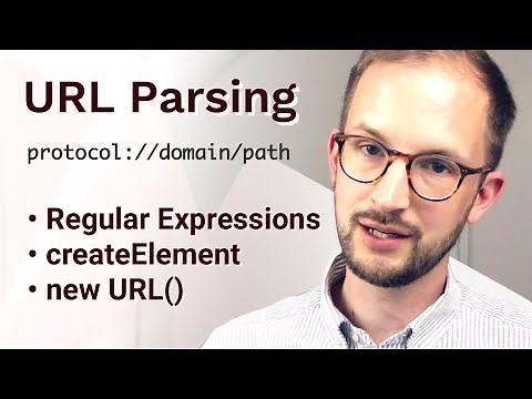 URL Parsing with RegEx, createElement and new URL()
