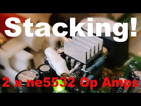 Stacked ne5532 Op Amps