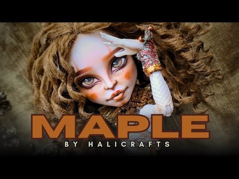 AUTUMN CLOWN Halloween Doll Repaint | Monster High Maple Transformation 🍁 ✨🎃