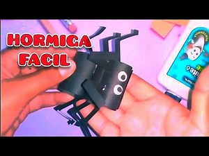 Manualidad de HORMIGA de papel fácil y sencilla #manualidad #diy #manualidades