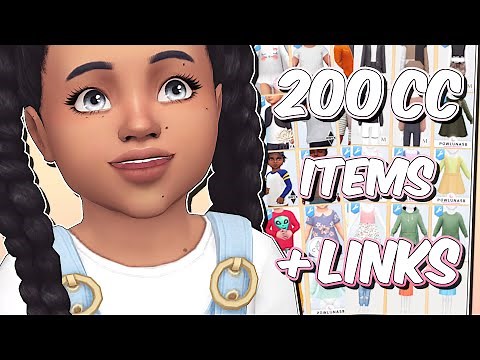 The Sims 4 | MAXIS MATCH TODDLER CLOTHES COLLECTION 🌿 | Custom Content Showcase + Links
