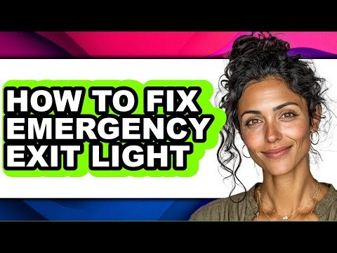 How to Fix Emergency Exit Light (only Way)