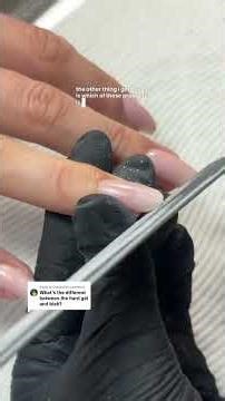 Replying to @Cafrine26 I get this q all the time so let’s talk about the difference between soft gel