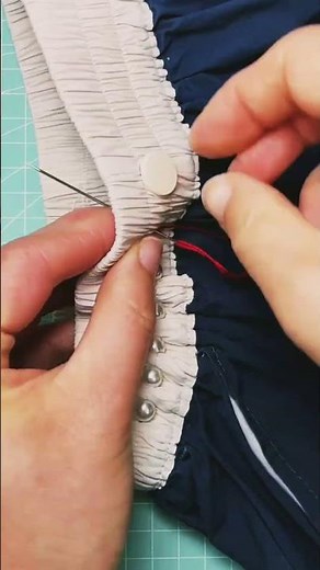Professional Trick to Adjust Elastic Pants Easily with pearls! #shorts