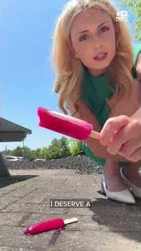 How fast will a popsicle melt in almost 100 degree temps?🤔🌡️