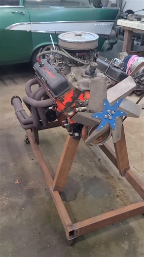 Building an engine stand-out scrap. #mechanic #engine #diy