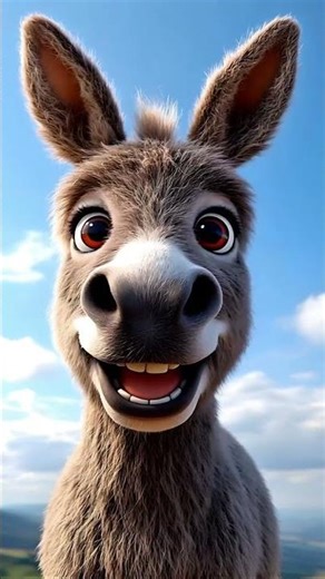 Donkey Does the Cutest Thing (You'll Smile!) 🥕 #shorts #cute