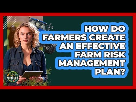 How Do Farmers Create An Effective Farm Risk Management Plan? - The World of Agriculture