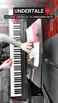 UNDERTALE CHALLENGE: START MENU + ??? - LEARNING ALL 101 SONGS FROM THE OST #shorts #undertale