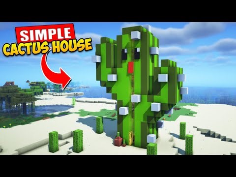 Minecraft | How to Build a Cactus Survival House | Tutorial
