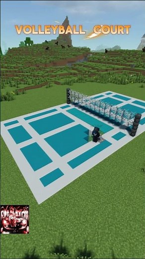 I Built a WORKING Volleyball Court in Minecraft!