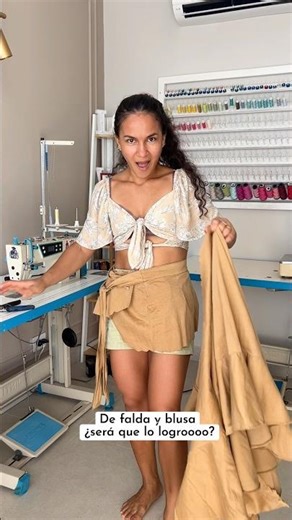 Skirt transformation 💥✂️ #easysewing #sewing #fashion #diy