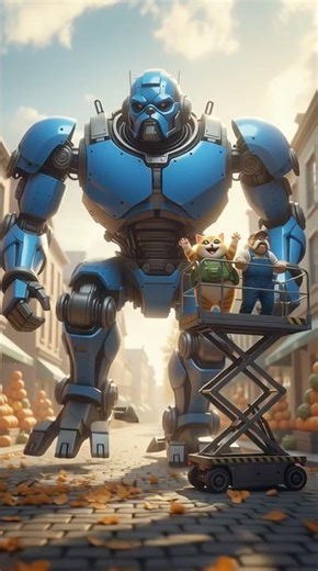 Monkey Breaks Cat’s Robot Toy — But Faces a Real One! 🤖 #cat #monkey #funny