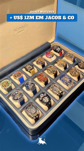 Calf Watches on Instagram: "Apenas @jacobandco 🤯 +R$ 65 milhões em relógios 💰🔥 🔹 Astronomia Art Tigers – Escultura esmaltada + tourbillon orbital 🔹 Dragon & Tiger Rose Gold – Arte 3D em ouro + double axis tourbillon 🔹 Brilliant Flying Tourbillon Rainbow – Totalmente cravejado em safiras baguette 🔹 Astronomia Octopus Baguette – Polvo esculpido à mão e diamantes invisíveis 🔹 Bugatti Chiron Tourbillon – O motor W16 em miniatura funcionando 🔹 Astronomia Dragon Yellow Gold – Dragão em ouro m