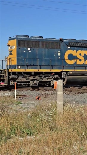 CSX SD40-2 Leads Y310 at Cal Tower #train #railroad #railfan #sd40 #locomotive