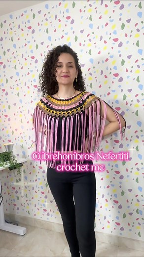 Tutorial Cubrehombros Nefertiti Crochet Paso a Paso