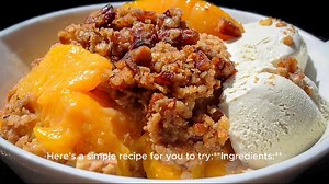 peach crumble recipe