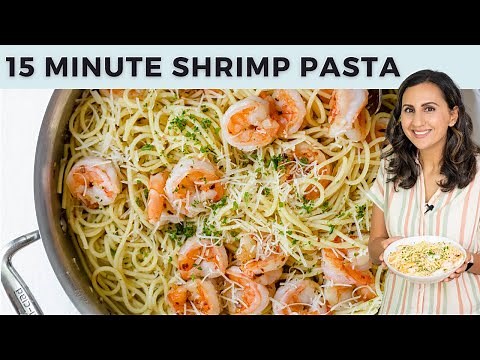 Garlic Shrimp Spaghetti | Easy 15 Minute Meal