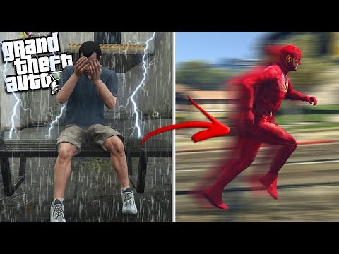 MICHAEL becomes FLASH w/ Super Powers (GTA 5 Mods)
