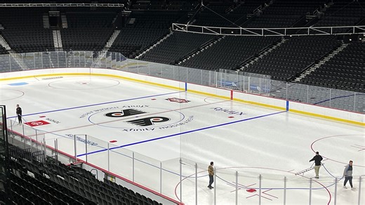 Flyers show off new ice at Xfinity Mobile Arena