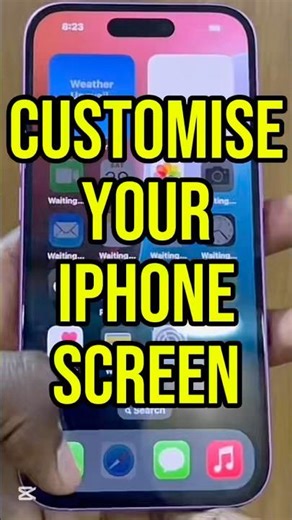 iPhone Home Screen Customization 🔥 Hidden Trick You MUST Try! #Shorts
