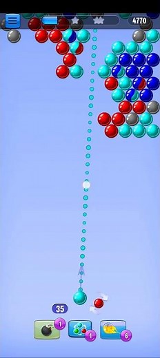 Bubble Shooter Gameplay 🎯 Perfect Shot Combo | Most Satisfying Level Clear #Shorts