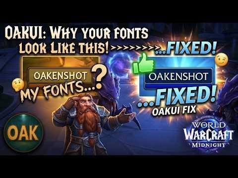 OakUI Quick Fix: Why Don't Your Fonts Look Like Mine? (WoW UI Guide)