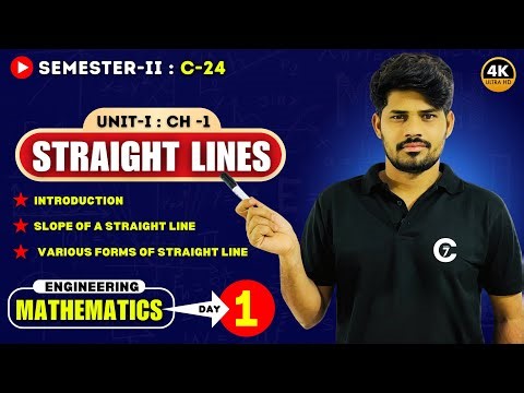 Straight Lines | Engineering Mathematics | Day 1 | chaitumawa7
