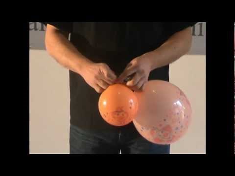 Two balloons - physics experiment