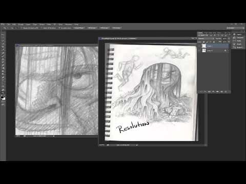 Scanning, Re-Sizing, Resolution, and Pixels in Photoshop