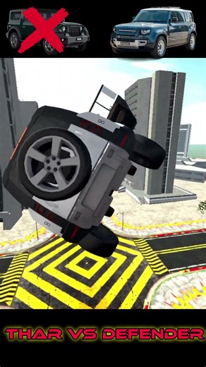 THAR VS DEFENDER IN INDIAN BIKE GAME 3D #shorts #indianbikesdriving3d ‪@rohitgamingstudio6902‬