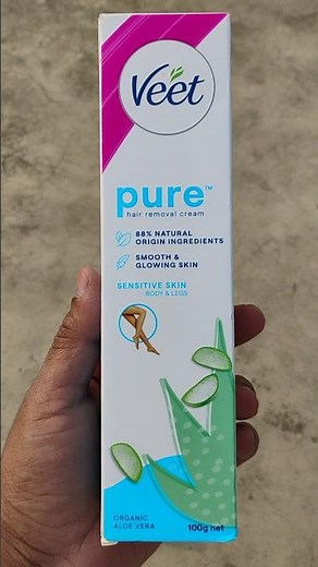 Veet Pure hair removal cream for sensitive skin buy from amazon #feminabeauty #evergreenbeauty