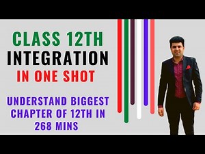 Integration class 12th in one shot by Narendra sir
