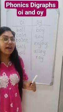 phonics Digraphs oi and oy #english #phonics #education