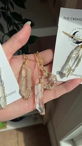 Clear Quartz Reiki Infused High Vibrational Energy Necklace / Amplifies Intentions / Clear Communication / Enhances Growth   Awareness - Etsy