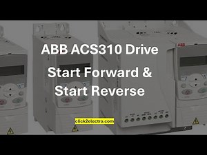 ABB ACS310 drive start forward and start reverse parameter