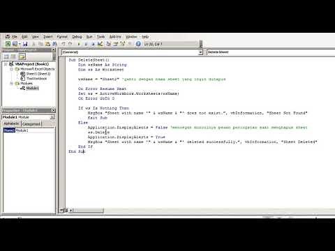 How to Delete Worksheet using VBA Code