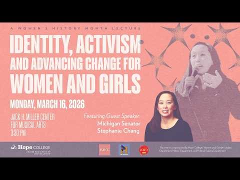2026 Women's History Month Lecture | Sen. Stephanie Chang