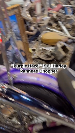 200K views · 5.5K reactions | Starting up a 1961 Harley Panhead Chopper known as “Purple Haze” | CycleDrag | Facebook
