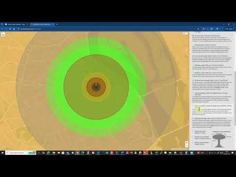 Обзор утилиты NUKEMAP - публичный онлайн симулятор ядерных ударов или привет СБУ с их цензурой